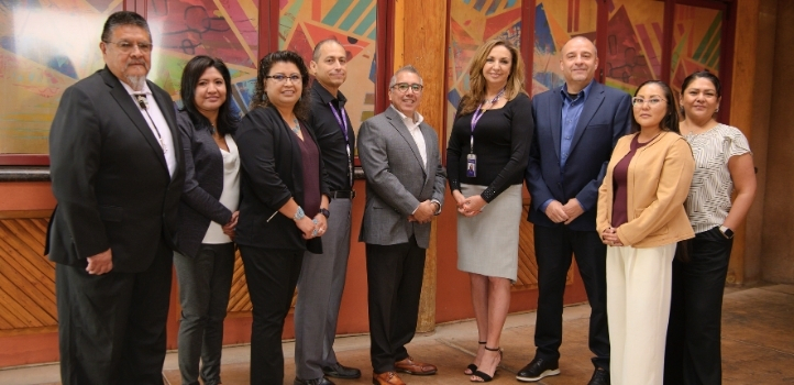 Sunward executives with San Felipe Pueblo and Zuni Pueblo Housing Authority leaders