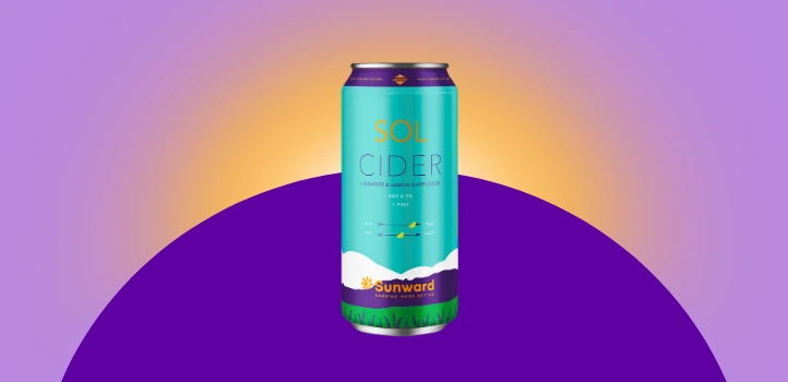 A can of "Sol Cider" hard cider