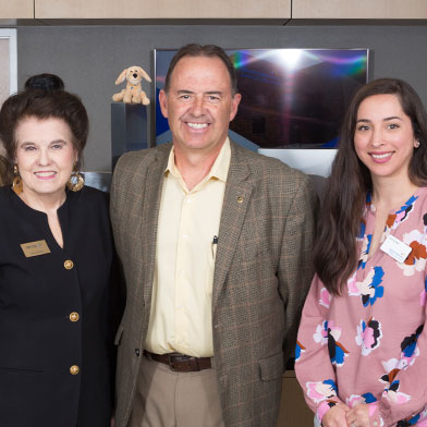 Left to right are June Knight, Corporate Engagement Officer at Roadrunner Food Bank of New Mexico, Robert Chavez, Sunward President & CEO, Jenna Deal, Sunward Jefferson Branch Manager