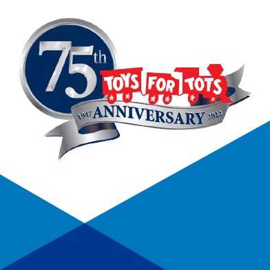 Toys for Tots 75th anniversary logo